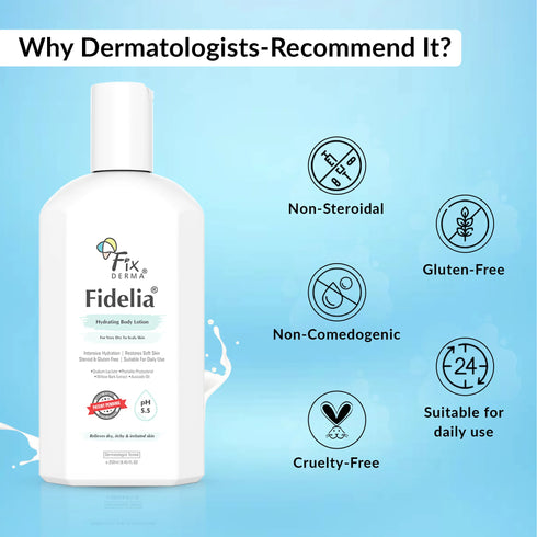 Fixderma Skincare Fidelia Hydrating Body Lotion For Dry Skin